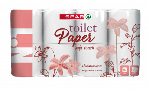 [00018] Spar Soft Touch Papier-Toilette 8 Rouleaux