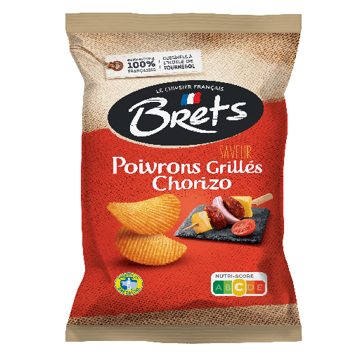 Bret's Poivrons Grillés & Chorizo Chips 125 Gr