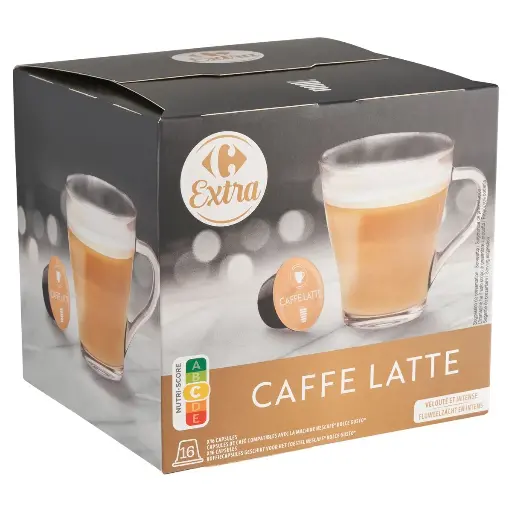 Carrefour Caffe Latte 16 Capsules