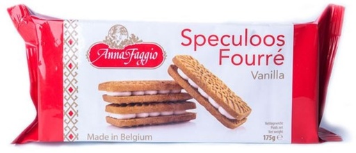 [ANNA001] AnnaFaggio Speculoos Fourré Vanille Biscuits 175 Gr
