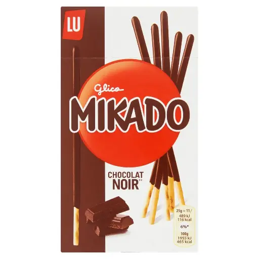Lu Mikado Chocolat Noir Biscuits 75 Gr