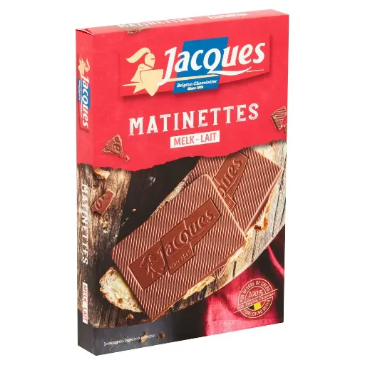 Jacques Matinettes Lait Tablette Chocolat 128 Gr