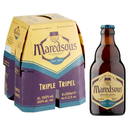 Maredsous Triple Bière 4x33 Cl - Consigne Incluse