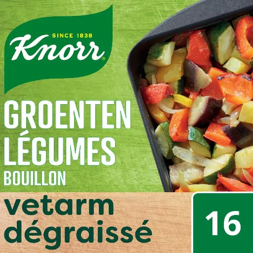 Knorr Finesse Bouillon de Légumes 16 Cubes 160 Gr