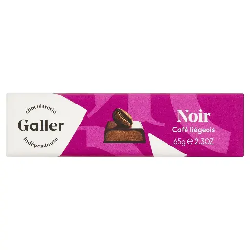Galler Noir Café Liégeois Bâton Chocolat 65 Gr