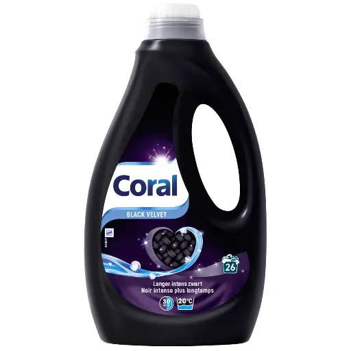 Coral Black Velvet Lessive Liquide 26 Doses