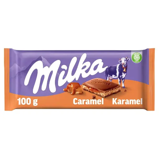 Milka Caramel Tablette Chocolat 100 Gr