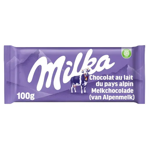 Milka Lait Alpin Tablette Chocolat 100 Gr