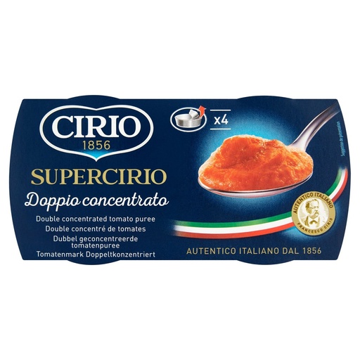 Cirio Supercirio Double Concentré de Tomates 4x70 Gr