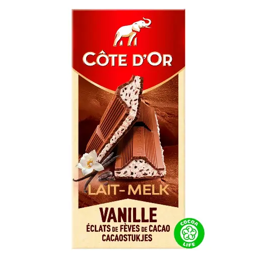 Côte d'Or Chocolat Lait Praliné Vanille Tablette 192 Gr