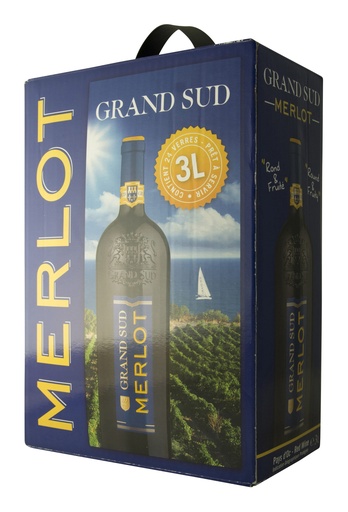 Grand Sud Merlot Vin Rouge BIB 3L