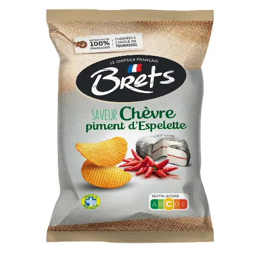 Bret's Chèvre & Piment d'Espelette Chips 125 Gr