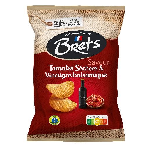 Bret's Tomates Séchées & Vinaigre Balsamique Chips 125 Gr