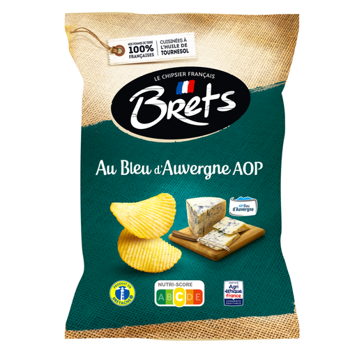 Bret's au Bleu d'Auvergne AOP Chips 125 Gr