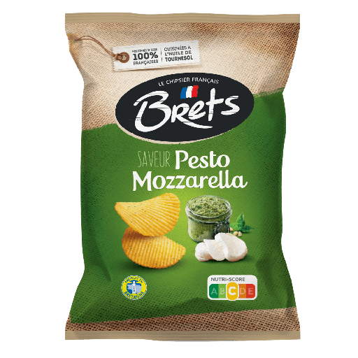 Bret's Pesto Mozzarella Chips 125 Gr
