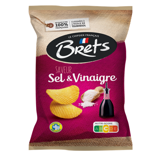 Bret's Sel & Vinaigre Chips 125 Gr