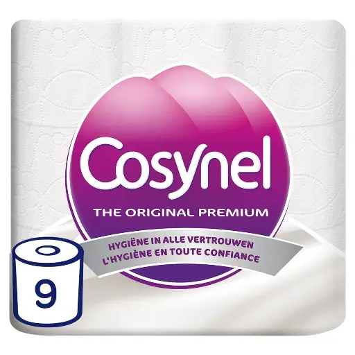 Cosynel Original Premium Papier-Toilette 9 Rouleaux
