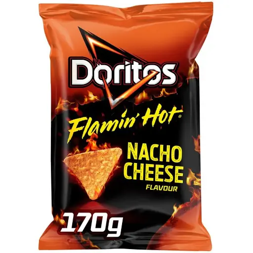 Doritos Nacho Cheese Flamin Hot 170 Gr