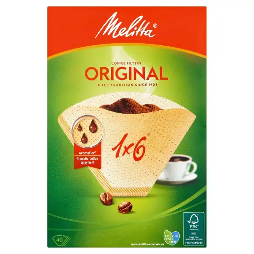 Melitta 1x6 Original Filtres à Café 40 Pièces