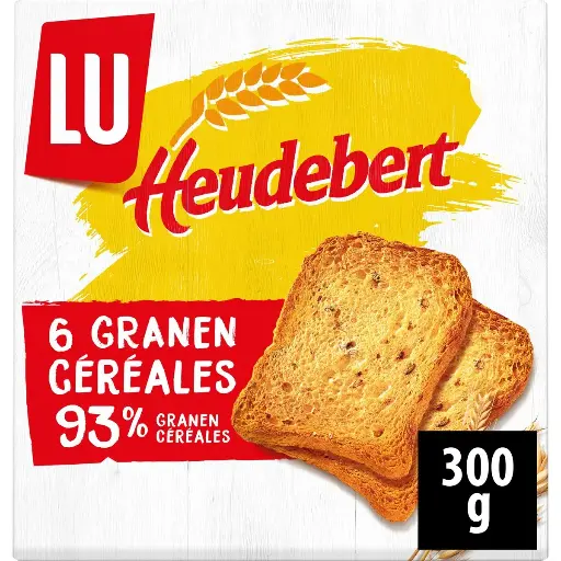 Lu Heudebert Biscottes 6 Céréales 300 Gr