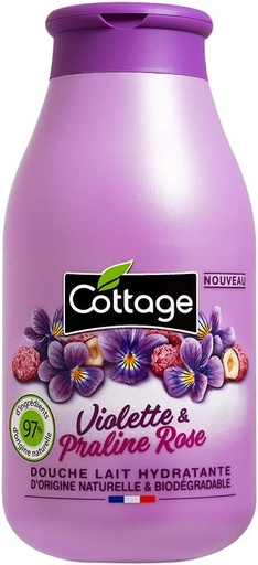 Cottage Violette & Praline Rose Douche Lait Hydratante 250 Ml