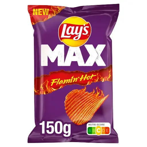 Lay's Max Flamin Hot Chips 150 Gr