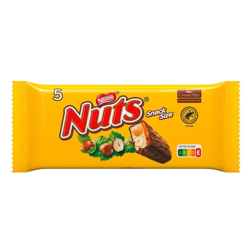 Nestlé Nuts Barres Chocolatées 5x30 Gr