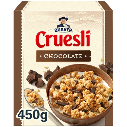 Quaker Cruesli Chocolat Céréales 450 Gr