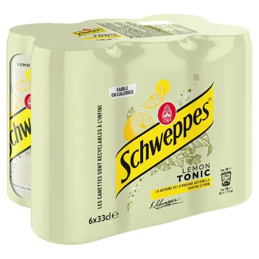 Schweppes Lemon Tonic Canette 33 Cl