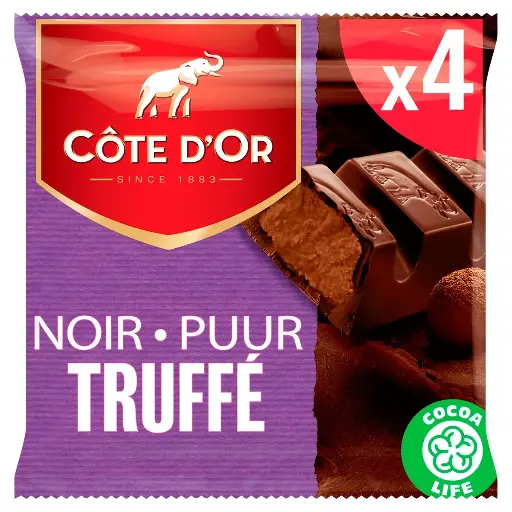 Côte d'Or Noir Truffé Bâtons de Chocolat 4x44 Gr
