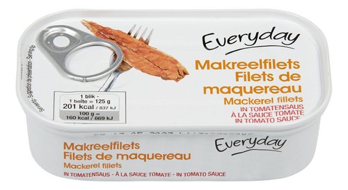 [EVER003] Everyday Filets de Maquereau Sauce Tomate 125 Gr