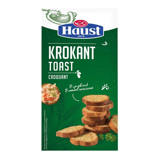 [HAUS001] Haust Croquant Finement Assaisonné Toasts 100 Gr