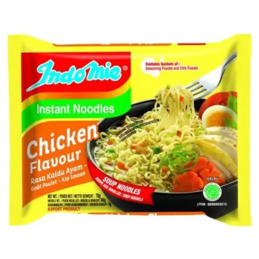 Indomie Poulet Nouilles Préparées 70 Gr