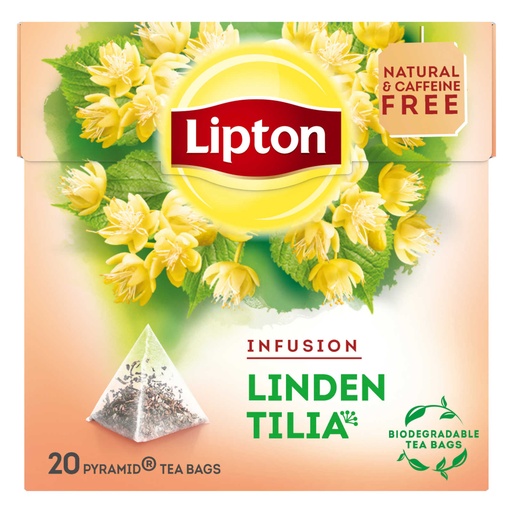 [LIPT041] Lipton Infusion Tilleul Thé en Sachet Pyramide 20 Sachets