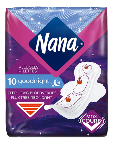 [NANA001] Nana Goodnight Ultra Large Serviettes Hygiéniques 10 Pièces
