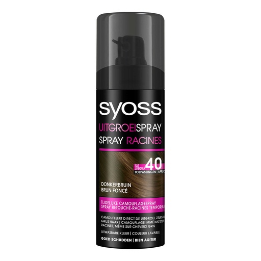 [SYOS008] Syoss Spray Racines Brun Foncé 120 Ml