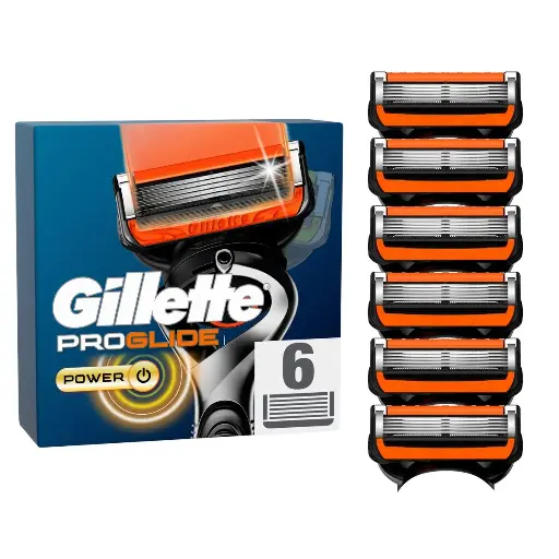 Gillette ProGlide Power Lames de Rasoir 6 Pièces