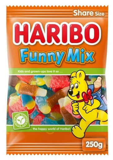 [HARI011] Haribo Funny Mix Bonbons 250 Gr