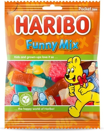 [HARI012] Haribo Funny Mix Bonbons 75 Gr