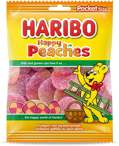 [HARI021] Haribo Happy Peaches Bonbons 75 Gr