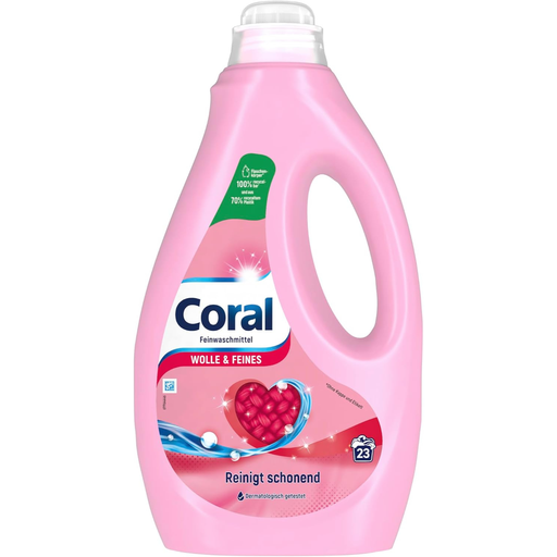 IMPORT - Coral Laine & Soie Lessive Liquide 23 Doses