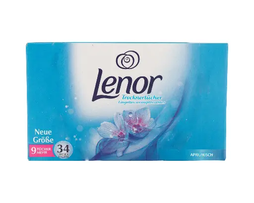 Lenor Fraîcheur d'Avril Lingettes Assouplissantes 34 Pièces