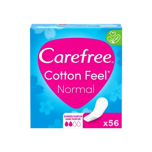 Carefree Cotton Feel Normal Protège-Slips 56 Pièces