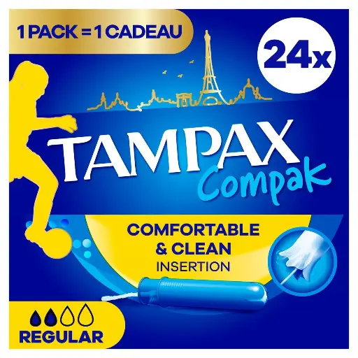 Tampax Compak Regular Tampons 24 Pièces