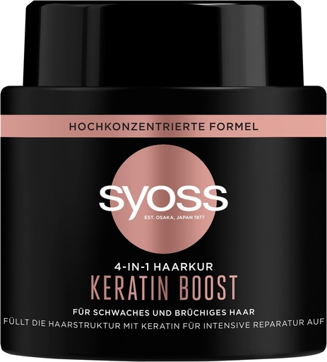 Syoss Keratin Boost Masque Capillaire 500 Ml