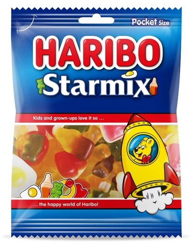 [HARI007] Haribo Starmix Pocket Size Bonbons 75 Gr