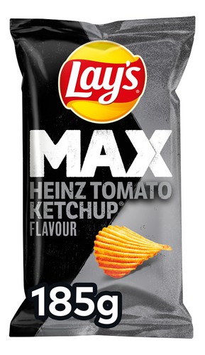 [LAYS019] Lay's Max Heinz Tomato Ketchup Chips 185 Gr