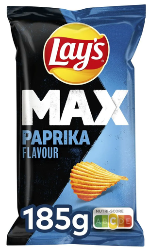 [LAYS017] Lay's Max Paprika Chips 185 Gr