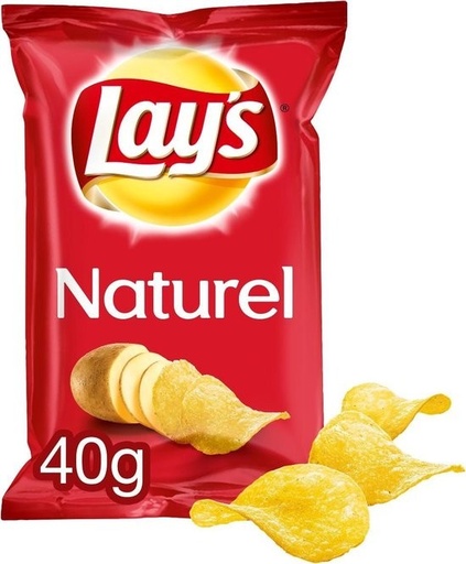 [LAYS001] Lay's Naturel Sel Chips 40 Gr