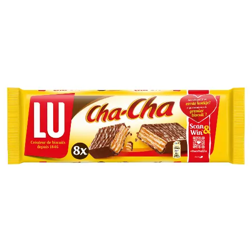 Lu Cha-Cha Barres Chocolatées 8x27 Gr